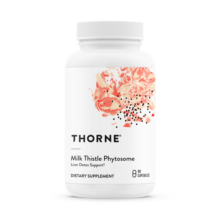 Thorne Siliphos, 90 capsules, front of bottle, alternate view