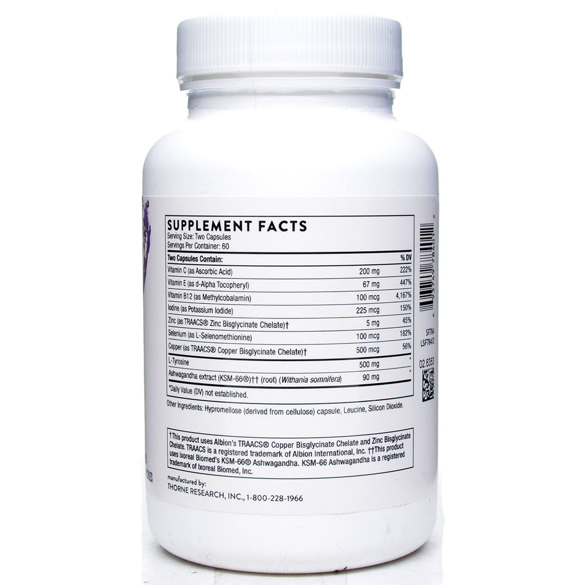 Thyroid Health Complex | 120 capsules | Thorne — Blue Sky Vitamin