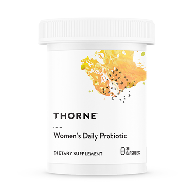 Thorne Women's Daily Probiotic, 30 capsules, front of bottle