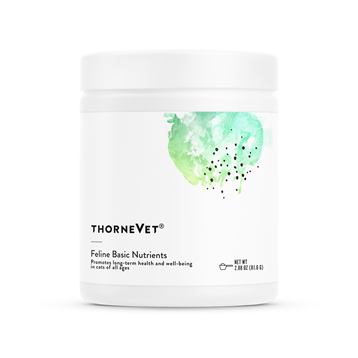 ThorneVet Feline Basic powder, 2.88 oz, front of canister