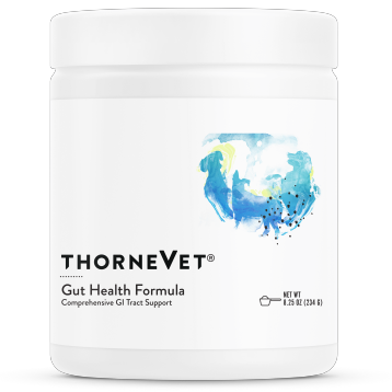 ThorneVet Gut Health Formula powder, 8.25 oz, front of canister