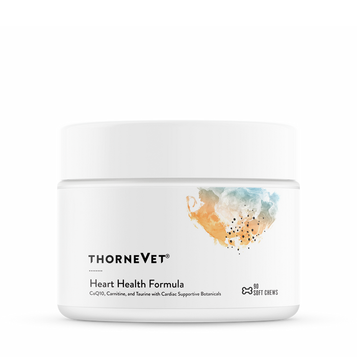 ThorneVet Heart Health Formula, 90 soft chews, front of tub