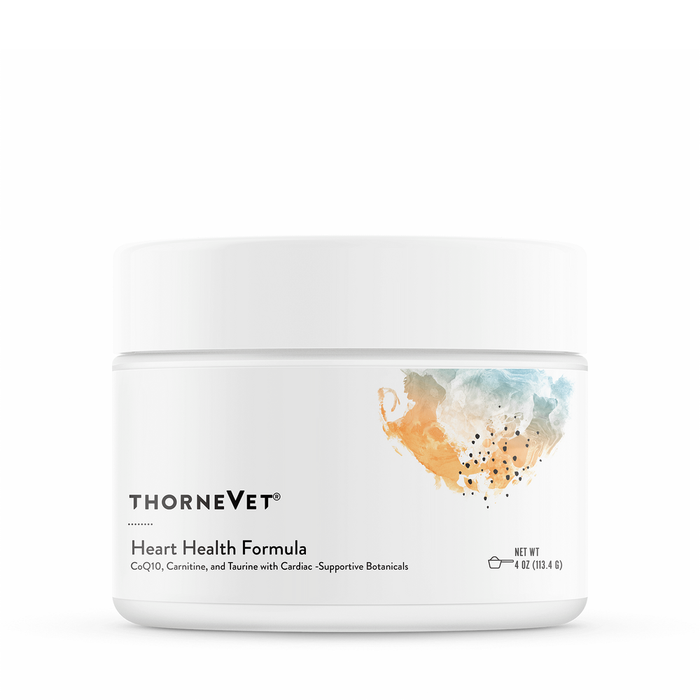 ThorneVet Heart Health Formula powder, 4 oz, front of canister