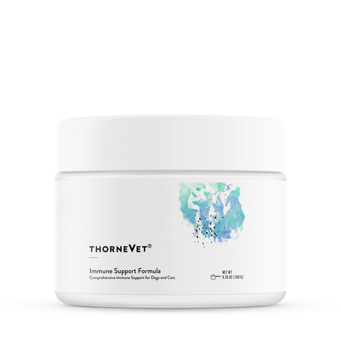ThorneVet Immune Support Formula powder, 6.35 oz, front of canister