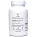 A white plastic bottle of Thorne.com Thyroid Support dietary supplement, showing the back label with text and icons on a clean white background.
