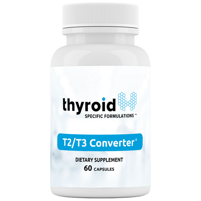 Thyroid Specific Formulations T2/T3 Converter, 60 capsules, front of bottle