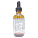 Bottle with active ingredients label on a white background