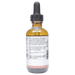 Bottle with inactive ingredients label on a white background