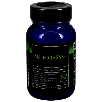 Tomorrow's Nutrition SulforaXym, 62 vegetable capsules, front of bottle