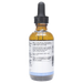 Bottle with inactive ingredients label on a white background