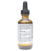 Bottle with active ingredients label on a white background