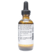 Bottle with inactive ingredients label on a white background