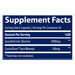 Trace Minerals Research Beef Liver 180 capsules supplement facts label