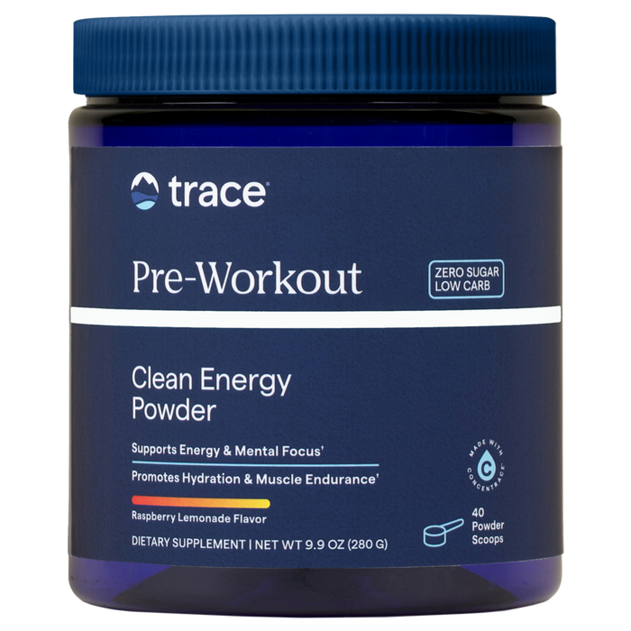 Trace Minerals Research CLEAN Pre Workout, 280 g, front of container