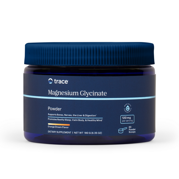 Trace Minerals Research Magnesium Glycinate, 180 g, front of container