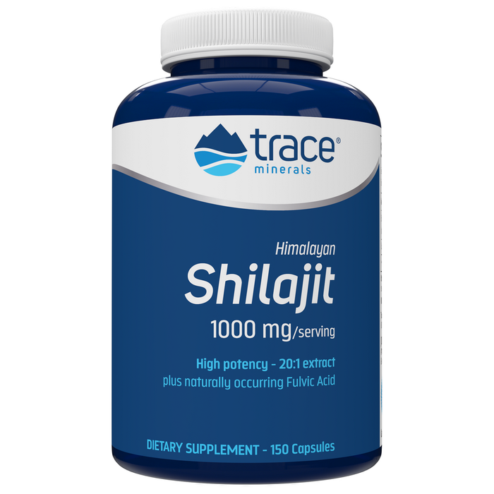 Trace Minerals Research Shilajit 1000 mg, 150 capsules, front of bottle