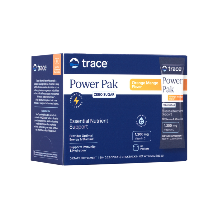Sugar Free Electrolyte Stamina Power Pak Orange Mango 30 pack by Trace Minerals Research