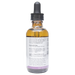 Bottle with active ingredients label on a white background