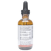 Bottle with active ingredients label on a white background