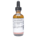Bottle with inactive ingredients label on a white background