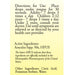 True Botanica Aesculus 50X 30 mL label information panel