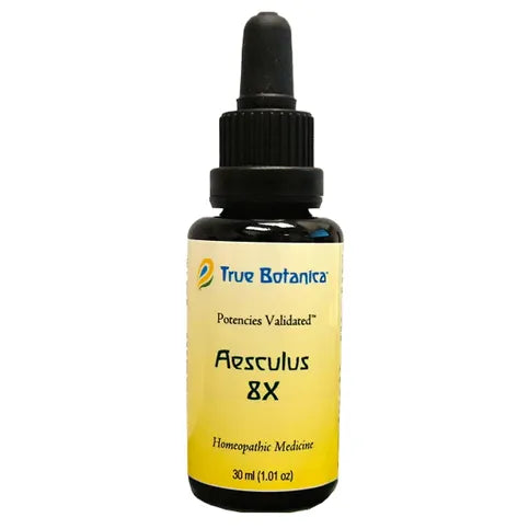 True Botanica Aesculus 8X, 30 mL, front of dropper bottle