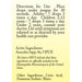 True Botanica Aesculus 8X 30 mL label information panel