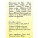 True Botanica Arsenicum Album 30X 30 mL label information panel
