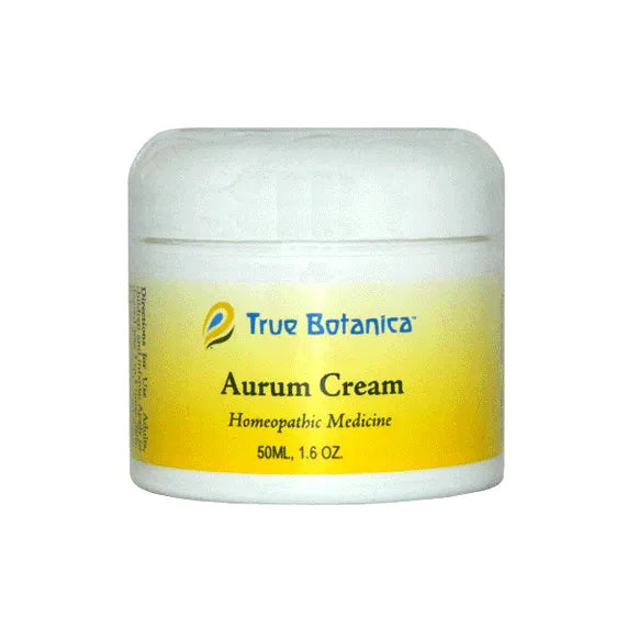 True Botanica Aurum Cream, 1.67 oz, front of jar
