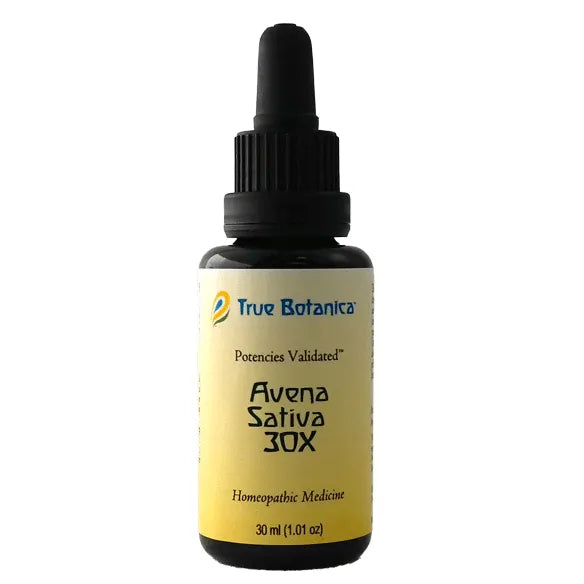 True Botanica Avena Sativa 30X, 30 mL, front of dropper bottle