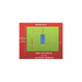 A red rectangular chart or poster with a green central box containing a blue bar graph and red error bars, labeled 'Belladonna 6x' at the top and 'Mean ²SE (95% CI)' with 'p<0.05 (stat.