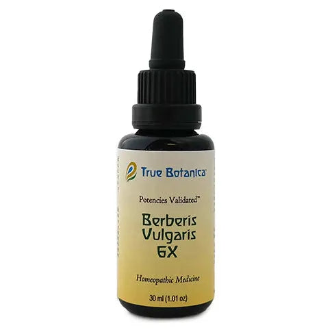 True Botanica Berberis Vulgaris 6X, 30 mL, front of dropper bottle