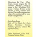 True Botanica Cinis Radix Comp 30X 30 mL label information panel