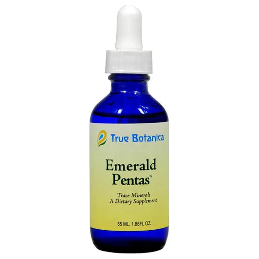 True Botanica Emerald Pentas TMS, 1.86 fl oz, front of dropper bottle