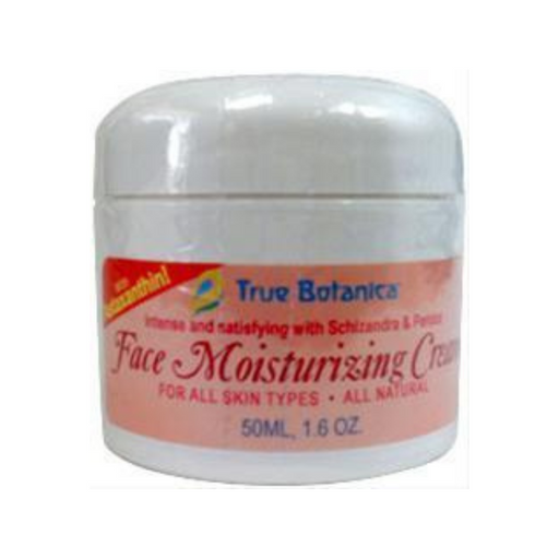True Botanica Face Moisturizing Cream with Astaxanthin, 1.67 oz, front of jar