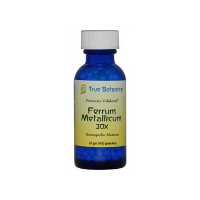 True Botanica Ferrum Metallicum 30X, 23 g, front of bottle