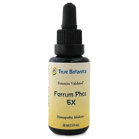 True Botanica Ferrum Phos 6X, 30 mL, front of dropper bottle
