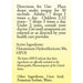 True Botanica Histaminum Hydrochloricum 30X 30 mL label information panel