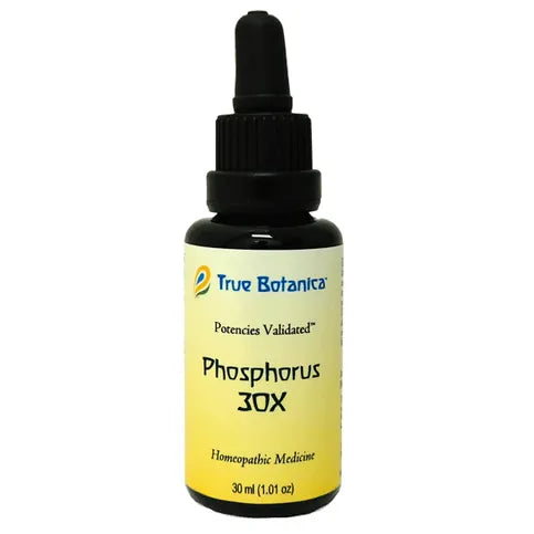 True Botanica Phosphorus 30X, 30 mL, front of dropper bottle