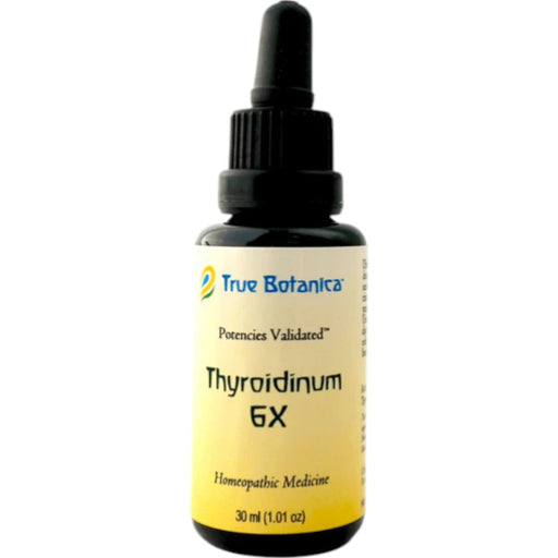 True Botanica Thyroidinum 6X, 30 mL, front of dropper bottle