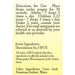 True Botanica Thyroidinum 6X 30 mL label information panel
