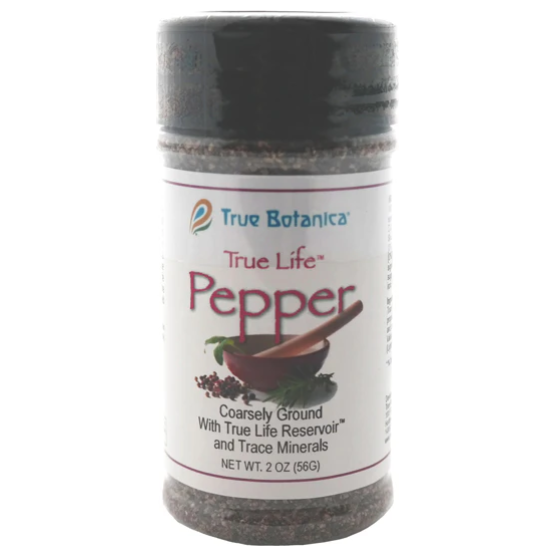 True Botanica True Life Pepper Coarse, 2 oz, front of shaker