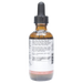 Bottle with inactive ingredients label on a white background