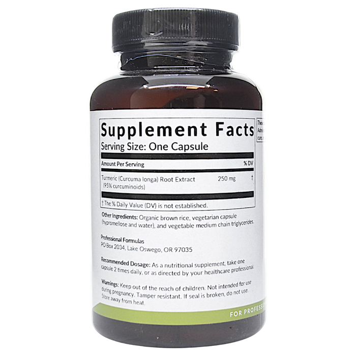 Bottle with supplement facts label on a white background