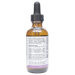 Bottle with active ingredients label on a white background