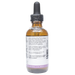 Bottle with inactive ingredients label on a white background