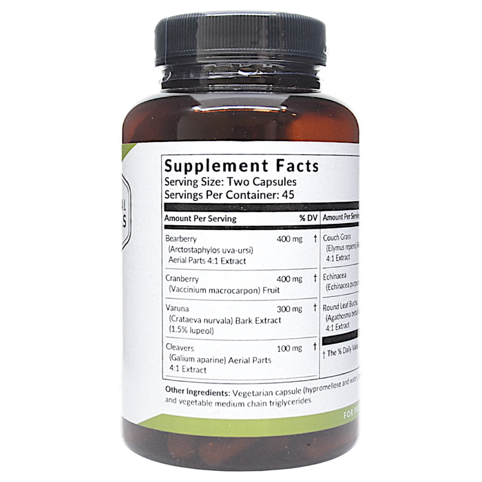 Bottle with supplement facts label on a white background