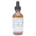 Bottle with active ingredients label on a white background
