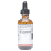Bottle with inactive ingredients label on a white background
