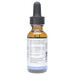 Bottle with inactive ingredients label on a white background